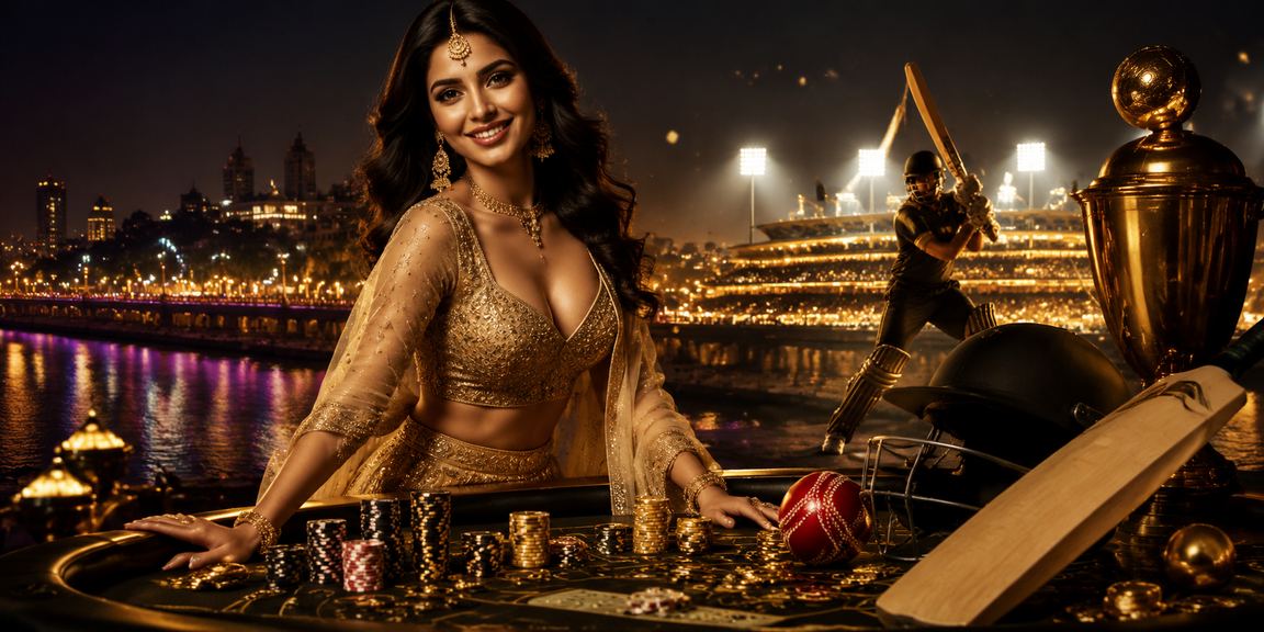 Smiling Indian woman playing Teen Patti on mobile